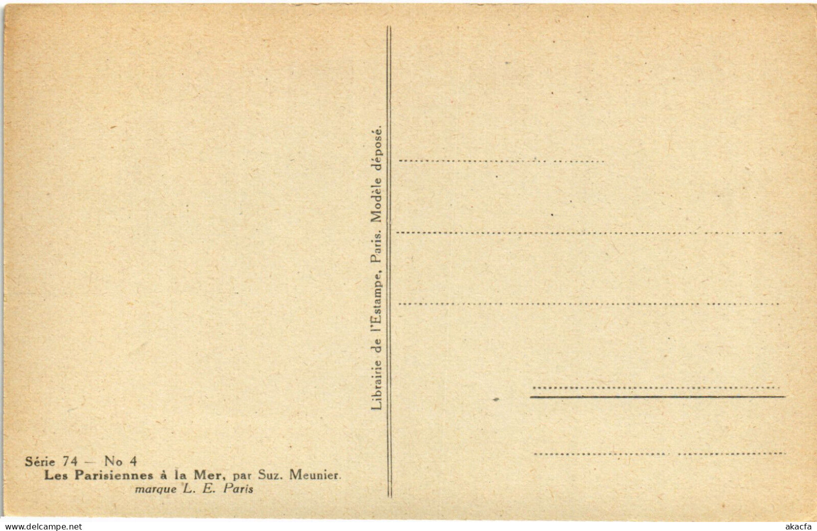 PC ARTIST SIGNED, MEUNIER, LES LARISIENNE A LA MER, Vintage Postcard (b51675) - Meunier, S.