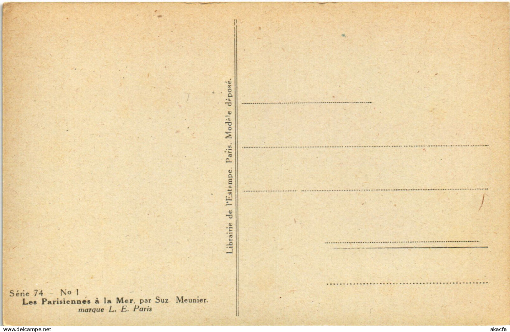 PC ARTIST SIGNED, MEUNIER, LES LARISIENNE A LA MER, Vintage Postcard (b51673) - Meunier, S.