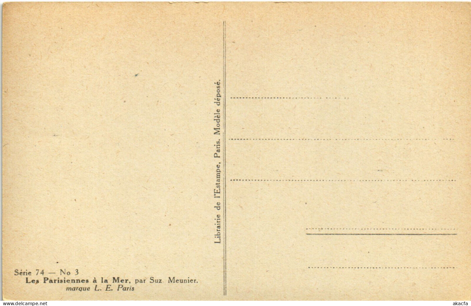 PC ARTIST SIGNED, MEUNIER, LES LARISIENNE A LA MER, Vintage Postcard (b51672) - Meunier, S.