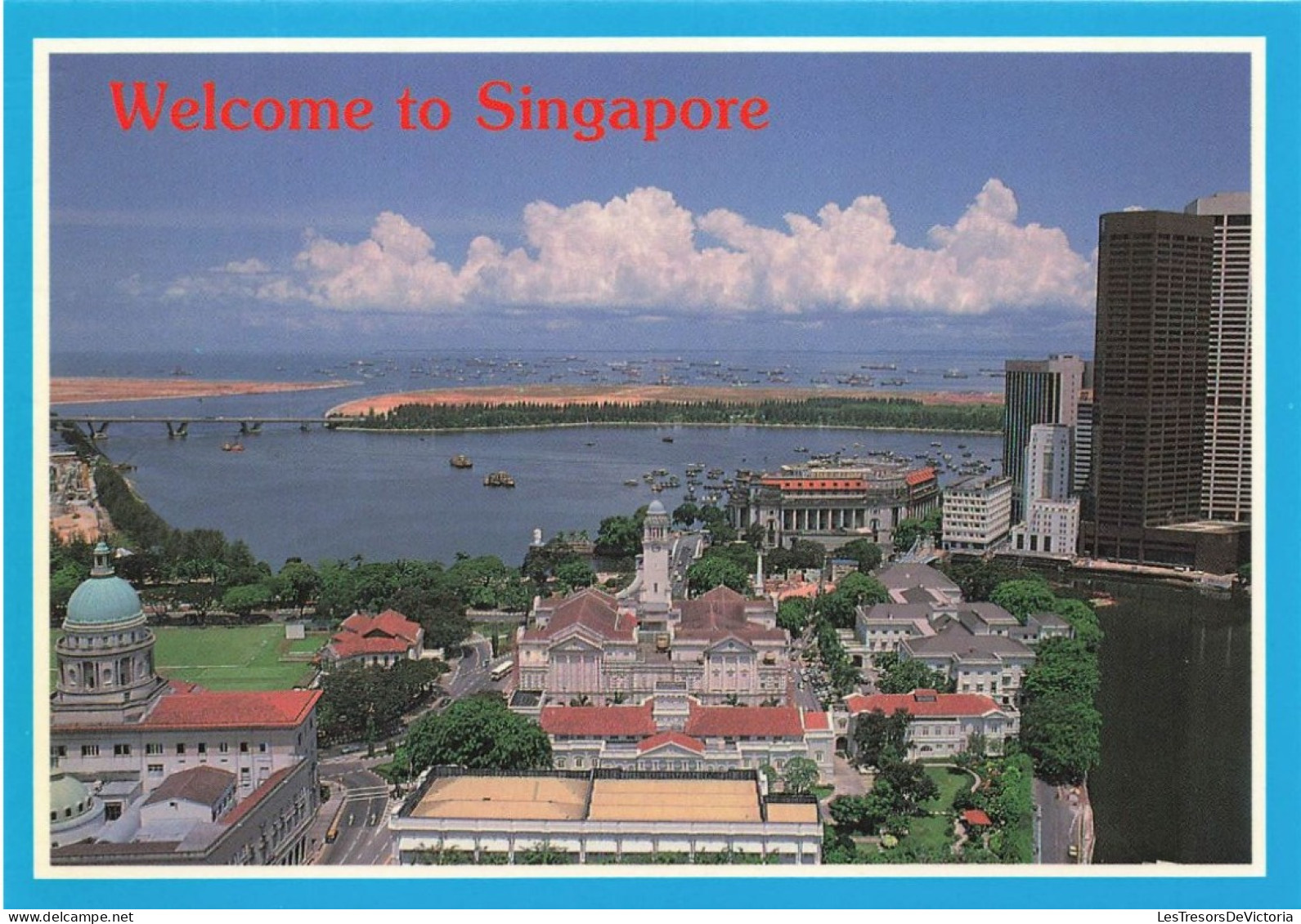 SINGAPOUR - Welcome To Singapore - Scenic View Of Old And New Buildings - Carte Postale - Singapore
