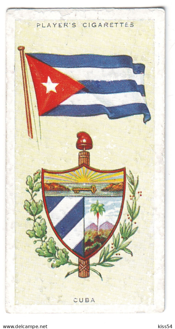 FL 16 - 11-a CUBA National Flag & Emblem, Imperial Tabacco - 67/36 Mm - Objetos Publicitarios