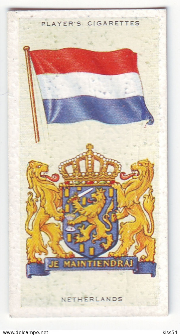 FL 16 - 30-a NETHERLANDS National Flag & Emblem, Imperial Tabacco - 67/36 Mm - Advertising Items