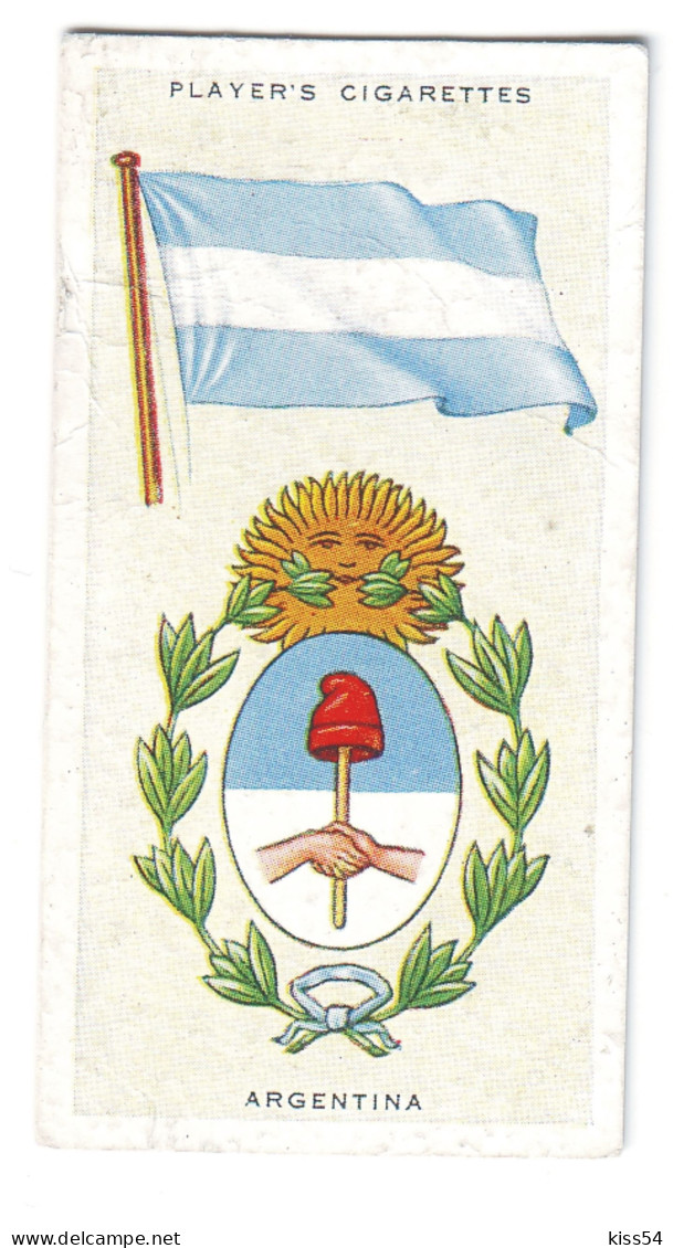 FL 16 - 2-a ARGENTINA National Flag & Emblem, Imperial Tabacco - 67/36 Mm - Werbeartikel