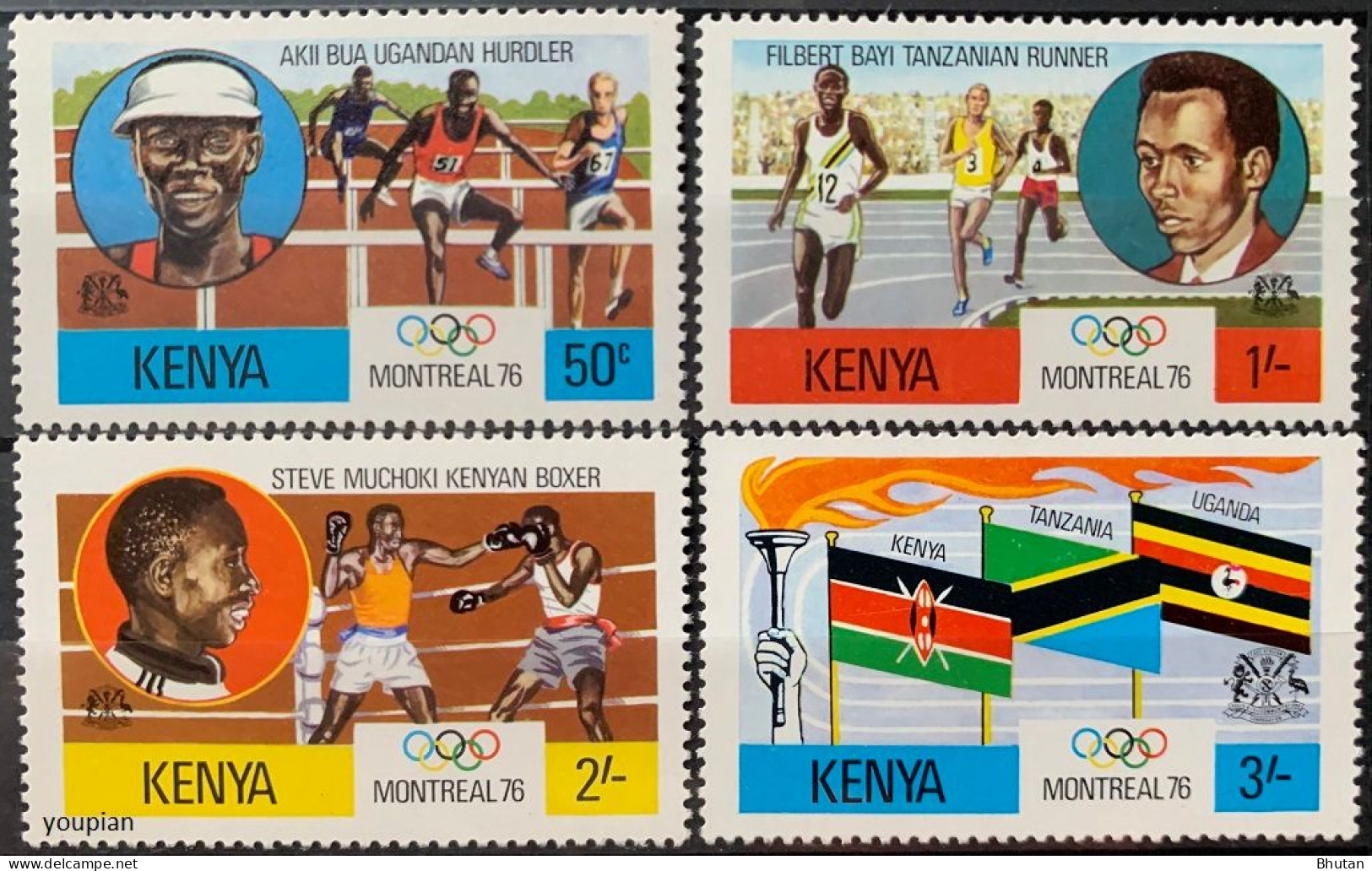 Kenya 1976, Summer Olympic Games In Montreal, MNH Stamps Set - Kenya (1963-...)
