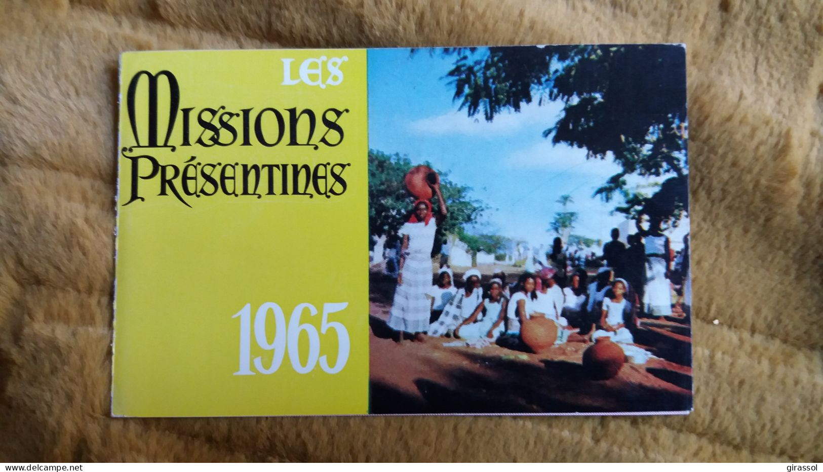 CALENDRIER PETIT FORMAT 8 PAR 12.5 CM POCHE 1965 MISSIONS PRESENTINES PRESENTATION DE MARIE BOURG ST ANDEOL - Tamaño Pequeño : 1961-70