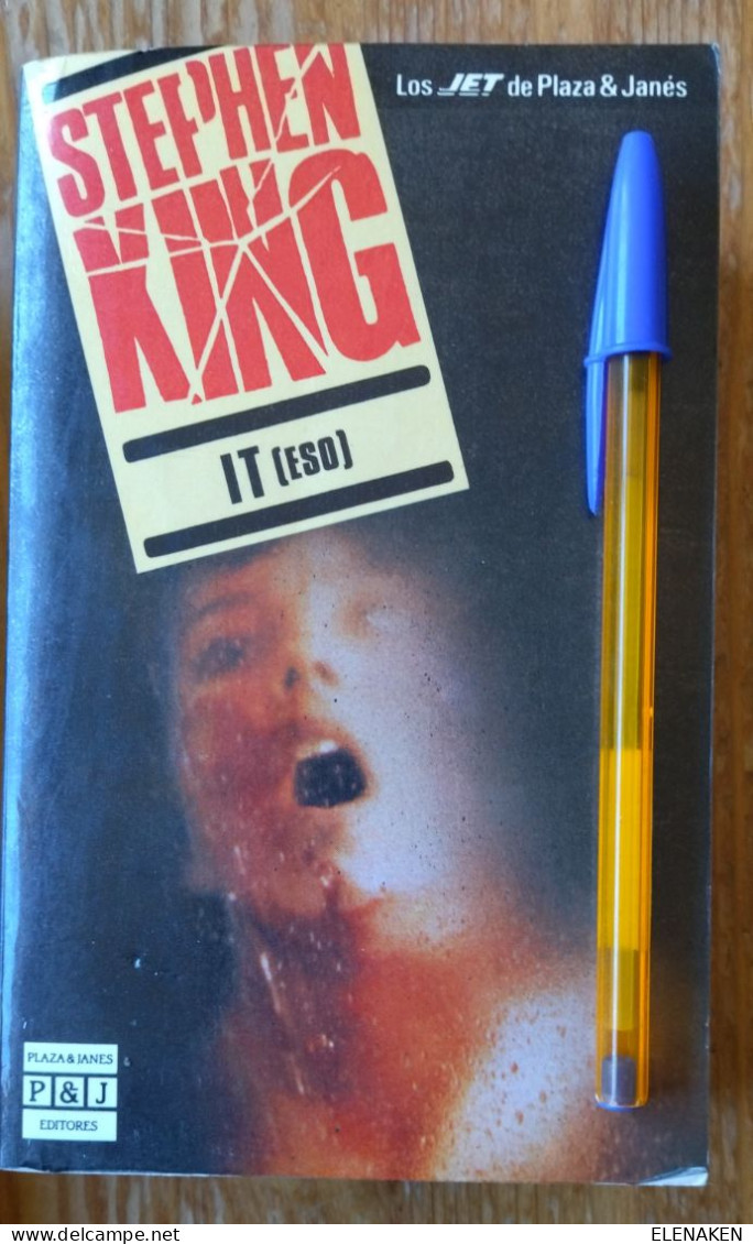 LIBRO IT (ESO) - STEPHEN KING - 2ª EDICIÓN 1987 - PLAZA Y JANÉS - RARO. TERROR - Horreur