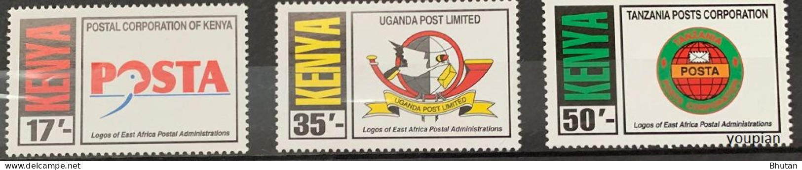 Kenya 2000, East African Postal Administrations Emblems, MNH Stamps Set - Kenya (1963-...)