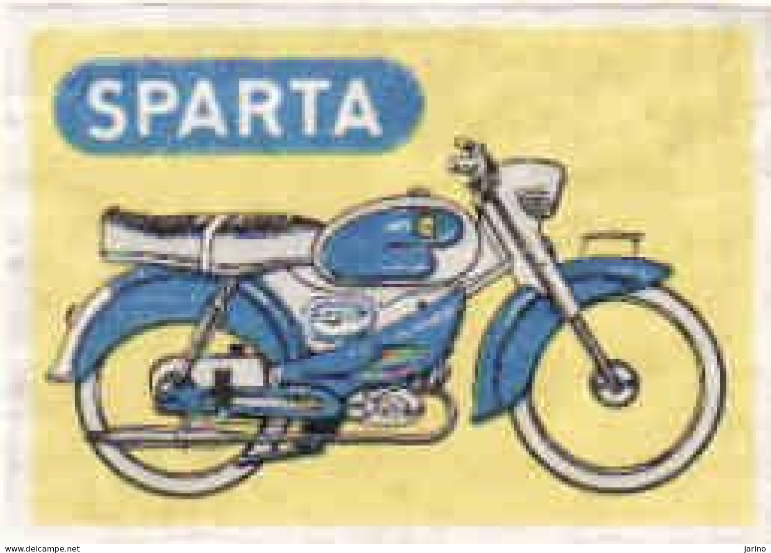 Dutch Matchbox Label, SPARTA - Motorcycle, Apeldoom - Gelderland, Holland, Netherlands - Boites D'allumettes - Etiquettes