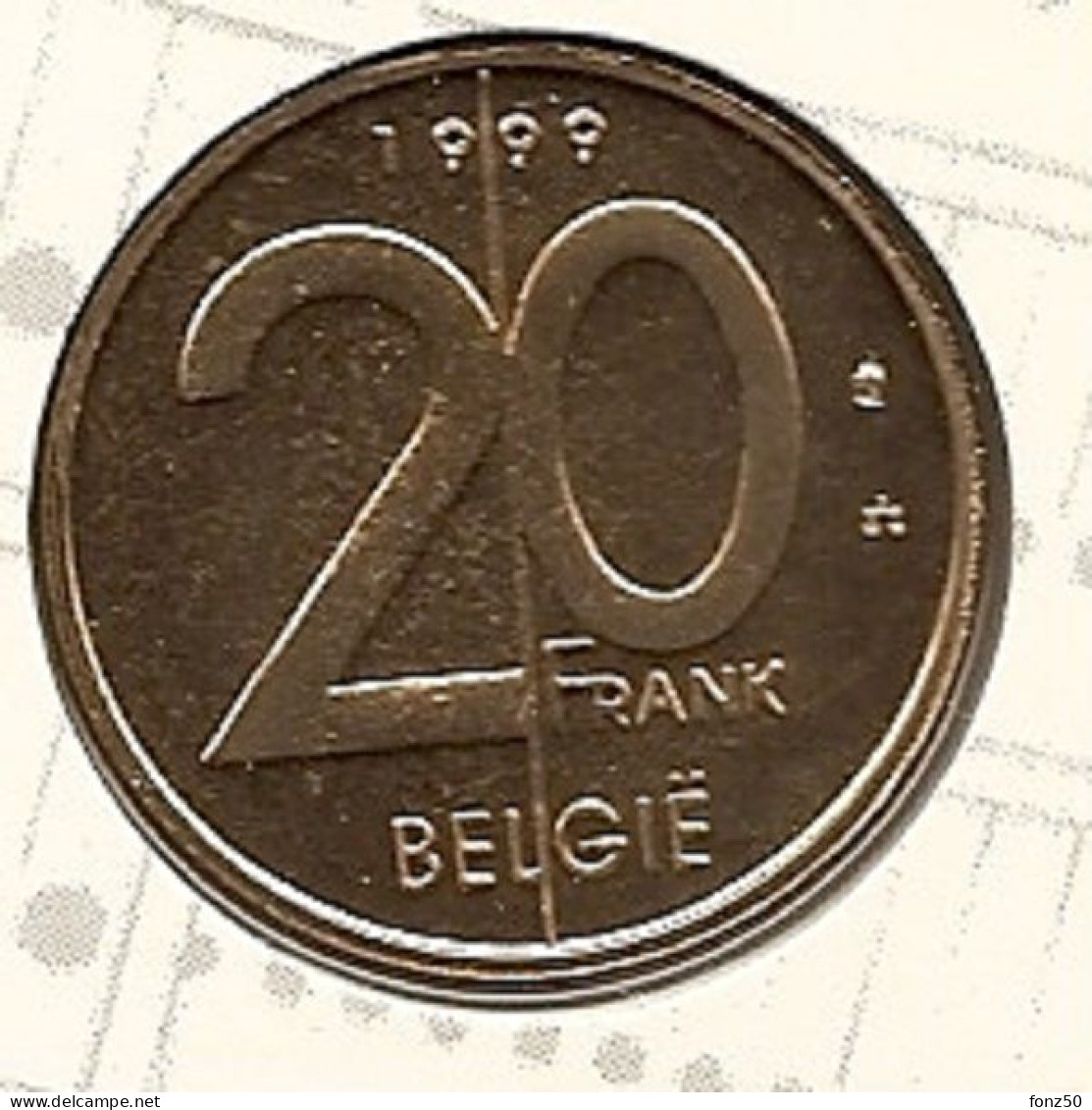 20 Frank 1999 Vlaams * Uit Muntenset * FDC - 1 Franc