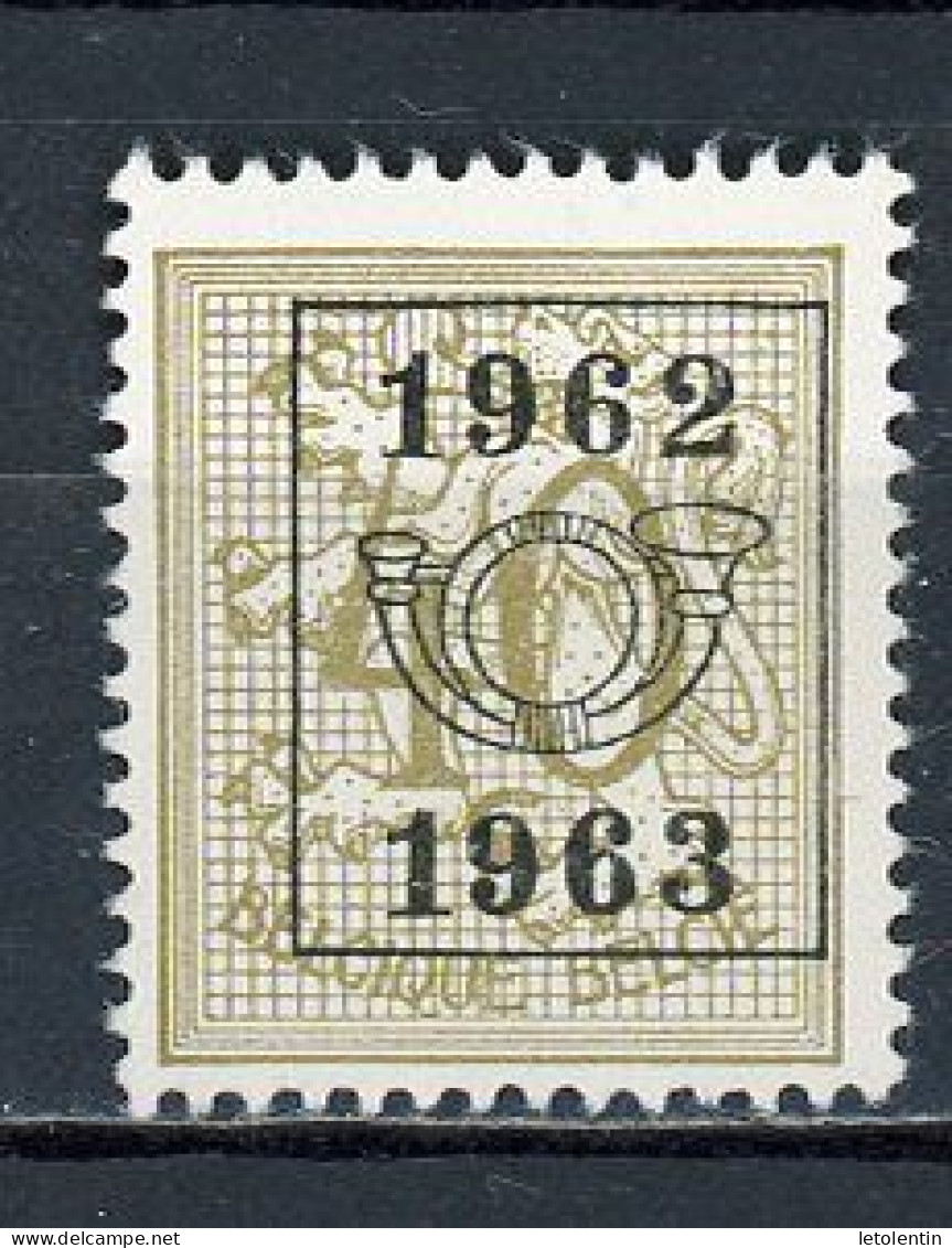 BELGIQUE:  1962-1963 PREO N° Yvert 399 (*) - Typografisch 1951-80 (Cijfer Op Leeuw)