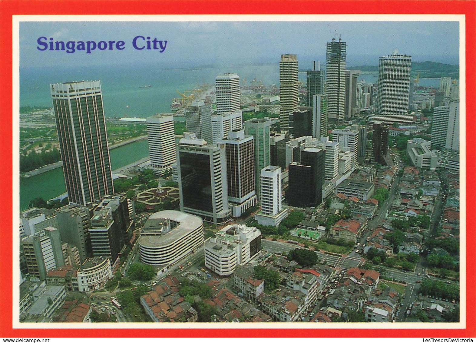 SINGAPOUR - Singapore City - Singapore's Commercial And Financial Hub In The Harbour City Area  - Carte Postale - Singapore