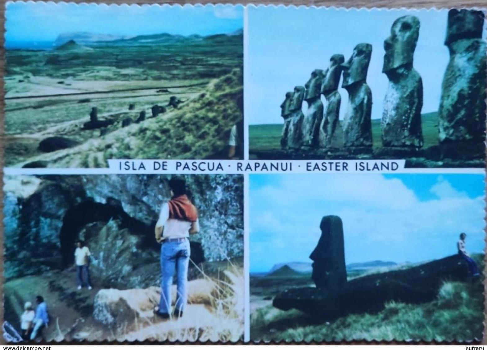Isla De Pascua Rapa Nui Easter Island Combi-card Circa 1970s - Rapa Nui