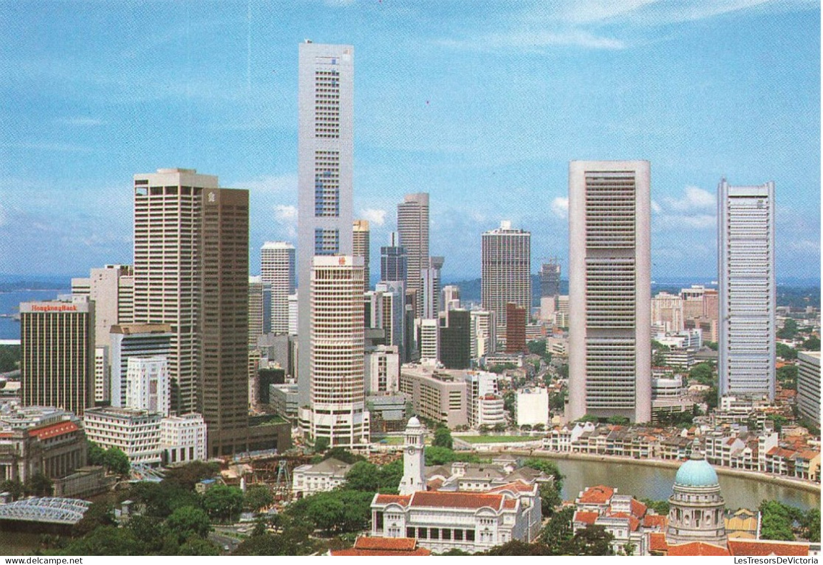 SINGAPOUR - A Banking Area And The Singapore River Singapore  - Carte Postale - Singapour