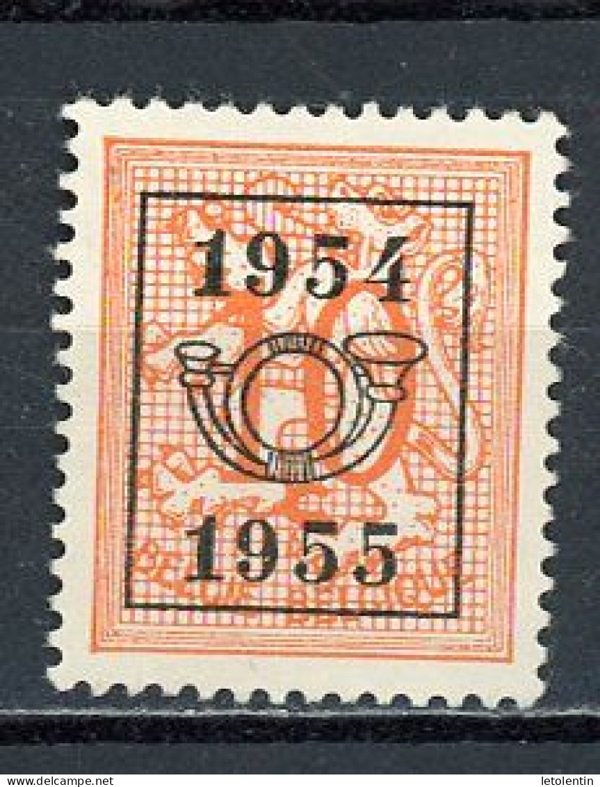 BELGIQUE:  1954-1955 PREO N° Yvert 314 (*) - Sobreimpresos 1951-80 (Chifras Sobre El Leon)