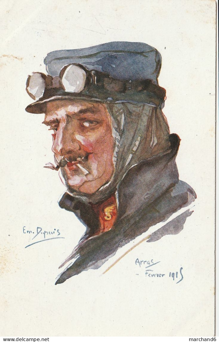 Illustrateur Emile Dupuis Arras Fevrier 1915 Patriotique Série Nos Poilus N°6 - Dupuis, Emile