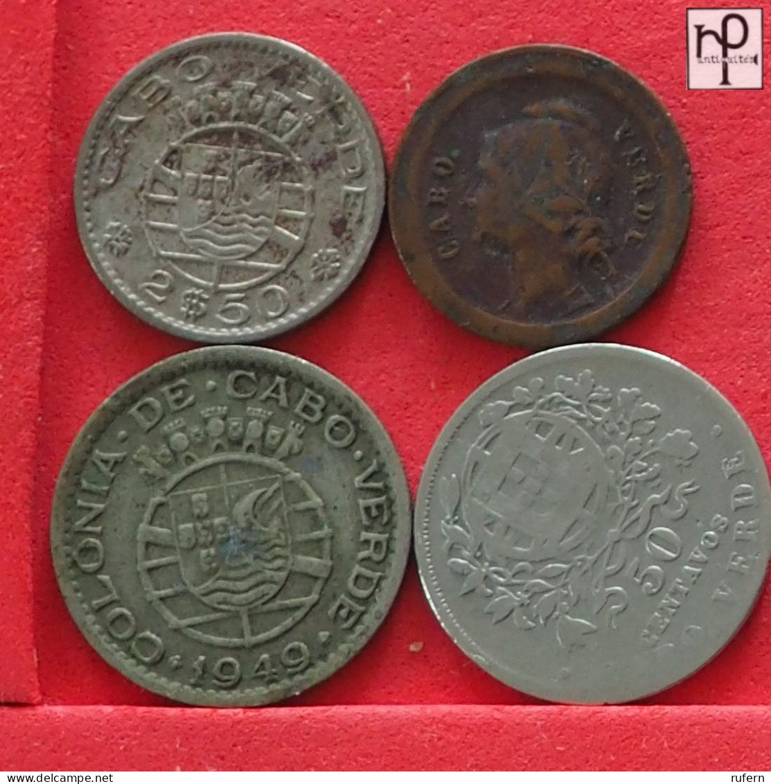 CAPE VERDE  - LOT - 4 COINS - 2 SCANS  - (Nº58118) - Kiloware - Münzen