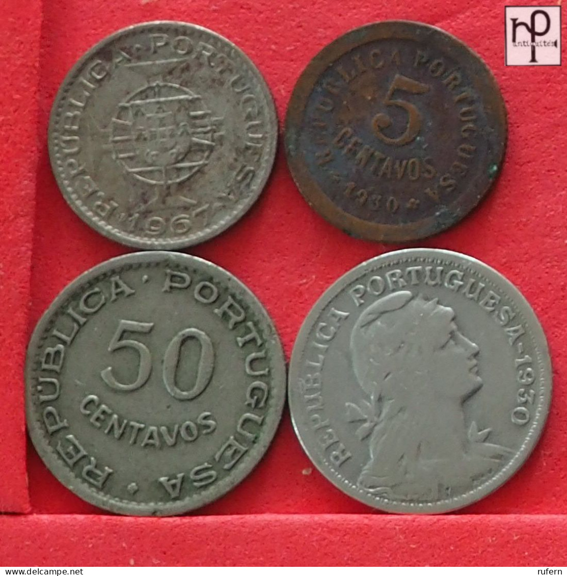CAPE VERDE  - LOT - 4 COINS - 2 SCANS  - (Nº58118) - Vrac - Monnaies