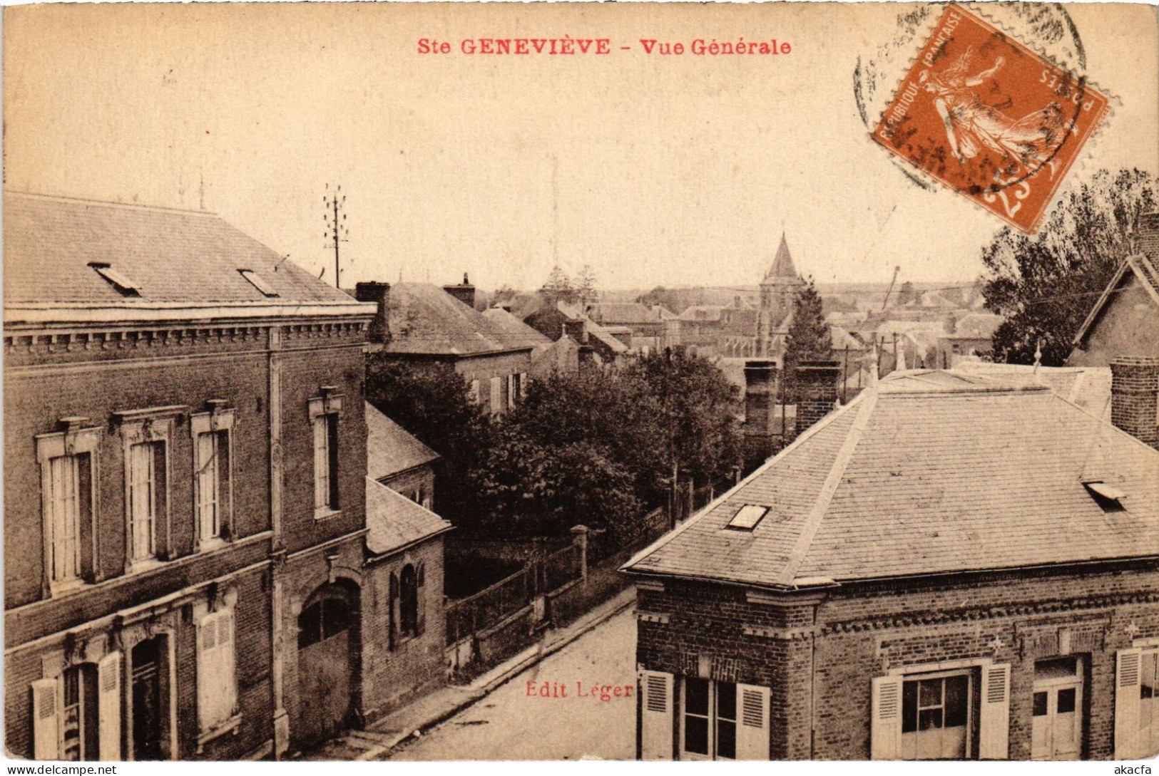 CPA Ste-Genevieve Vue Générale (1186258) - Sainte-Geneviève