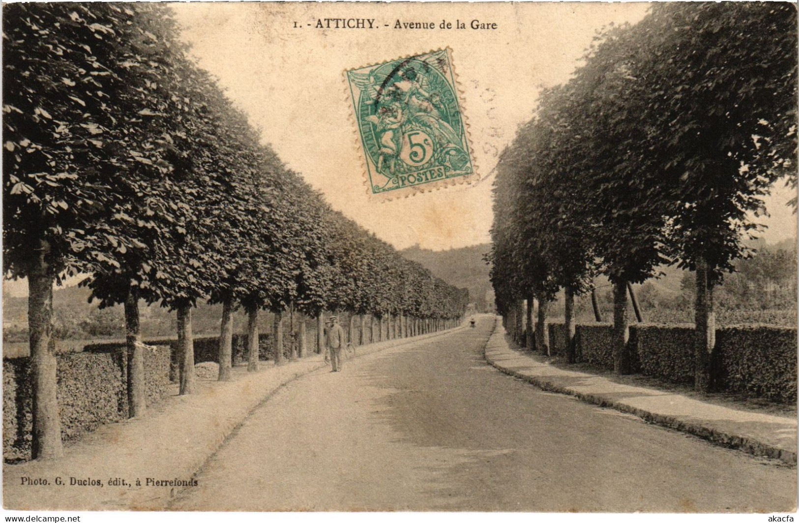 CPA Attichy Avenue De La Gare (1186146) - Attichy