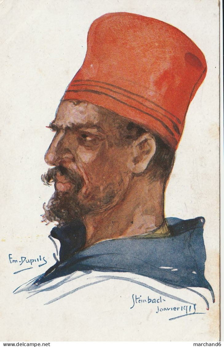 Illustrateur Emile Dupuis Steinbad Janvier 1915 Patriotique Série Nos Poilus N°12 - Dupuis, Emile