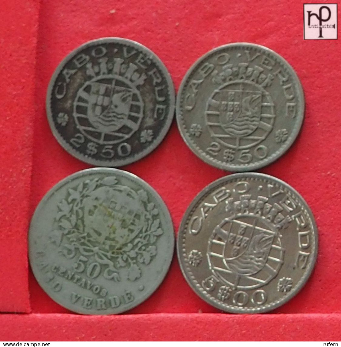 CAPE VERDE  - LOT - 4 COINS - 2 SCANS  - (Nº58120) - Kilowaar - Munten