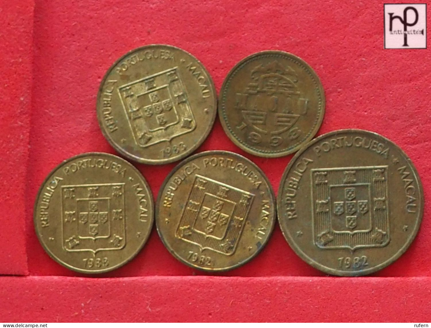 MACAU  - LOT - 5 COINS - 2 SCANS  - (Nº58123) - Vrac - Monnaies