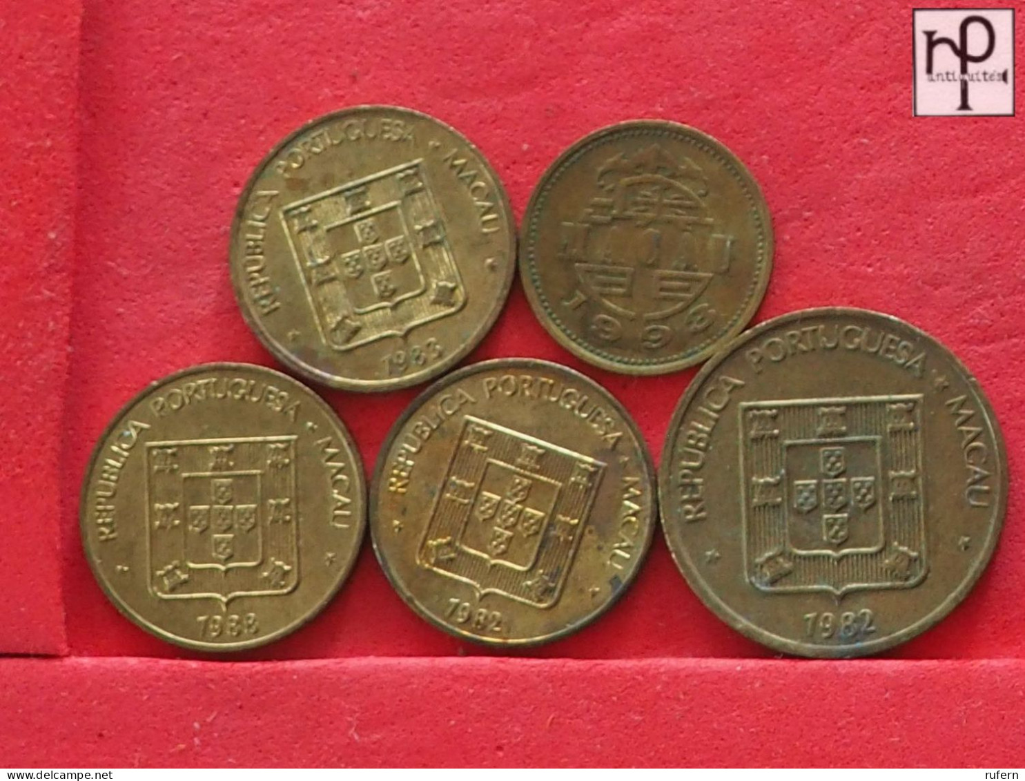 MACAU  - LOT - 5 COINS - 2 SCANS  - (Nº58123) - Kilowaar - Munten