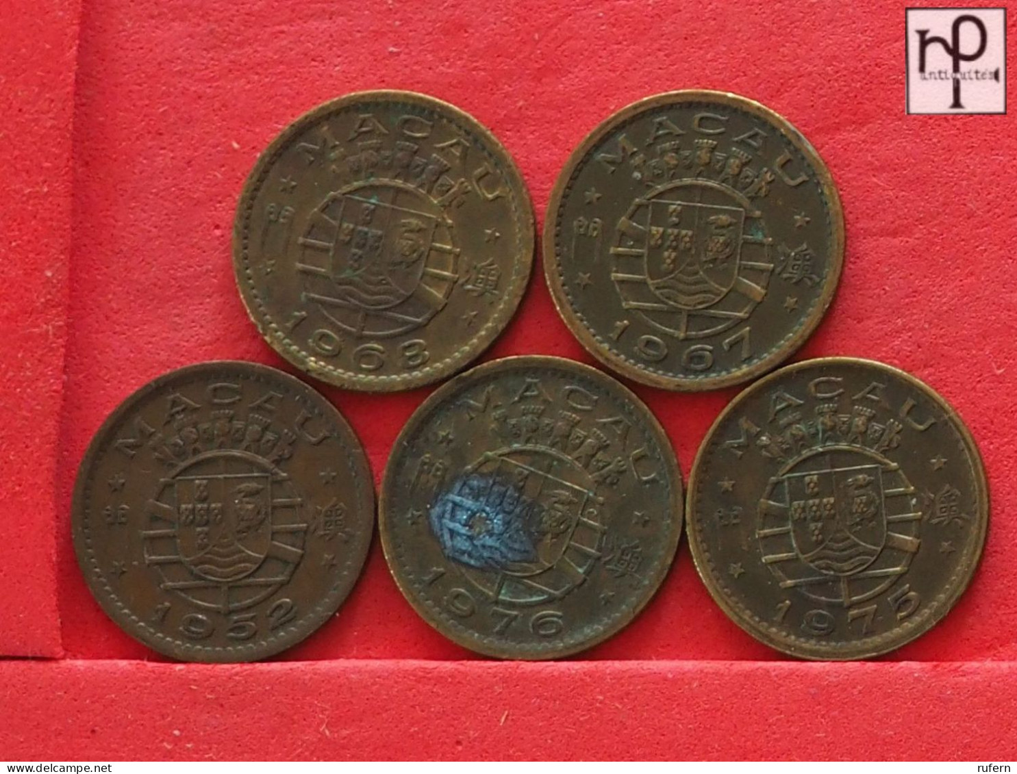 MACAU  - LOT - 5 COINS - 2 SCANS  - (Nº58124) - Kilowaar - Munten