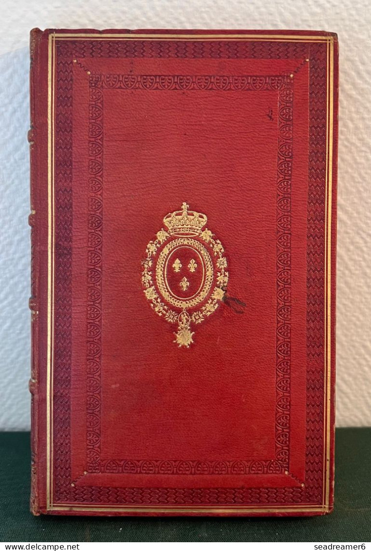 LIVRE RARE Cuir 1829 " LIVRE DE POSTE OU ETAT GÉNÉRAL DES  POSTES DU ROYAUME DE FRANCE " EX COLLECTION BAUDOT - Philatélie Et Histoire Postale