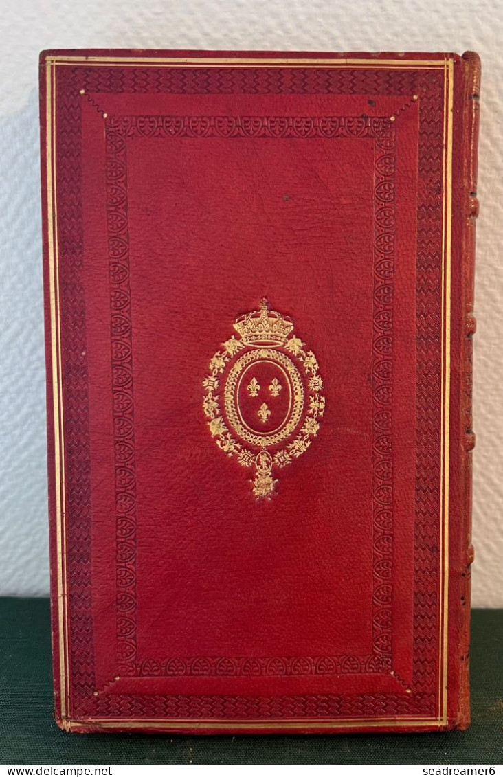 LIVRE RARE Cuir 1829 " LIVRE DE POSTE OU ETAT GÉNÉRAL DES  POSTES DU ROYAUME DE FRANCE " EX COLLECTION BAUDOT - Filatelie En Postgeschiedenis