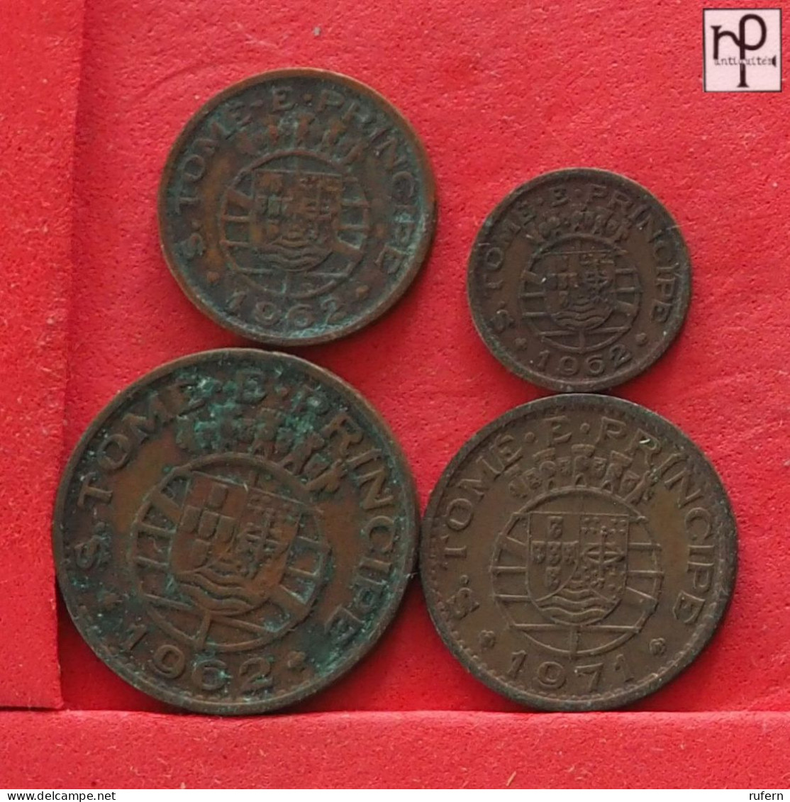 SÃO TOMÉ E PRINCIPE  - LOT - 4 COINS - 2 SCANS  - (Nº58131) - Lots & Kiloware - Coins
