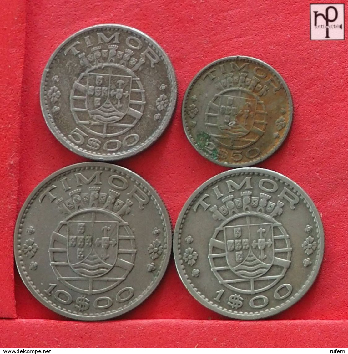 TIMOR  - LOT - 4 COINS - 2 SCANS  - (Nº58133) - Lots & Kiloware - Coins