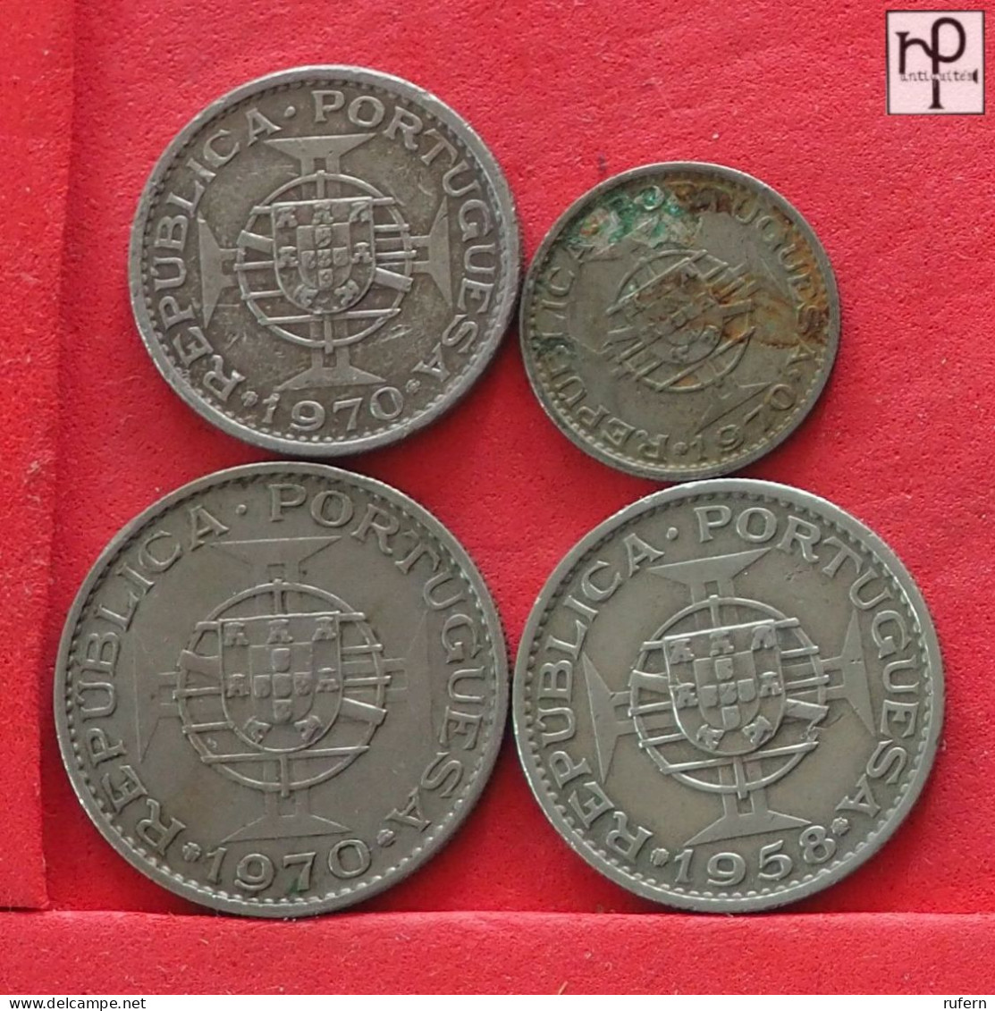 TIMOR  - LOT - 4 COINS - 2 SCANS  - (Nº58133) - Kiloware - Münzen