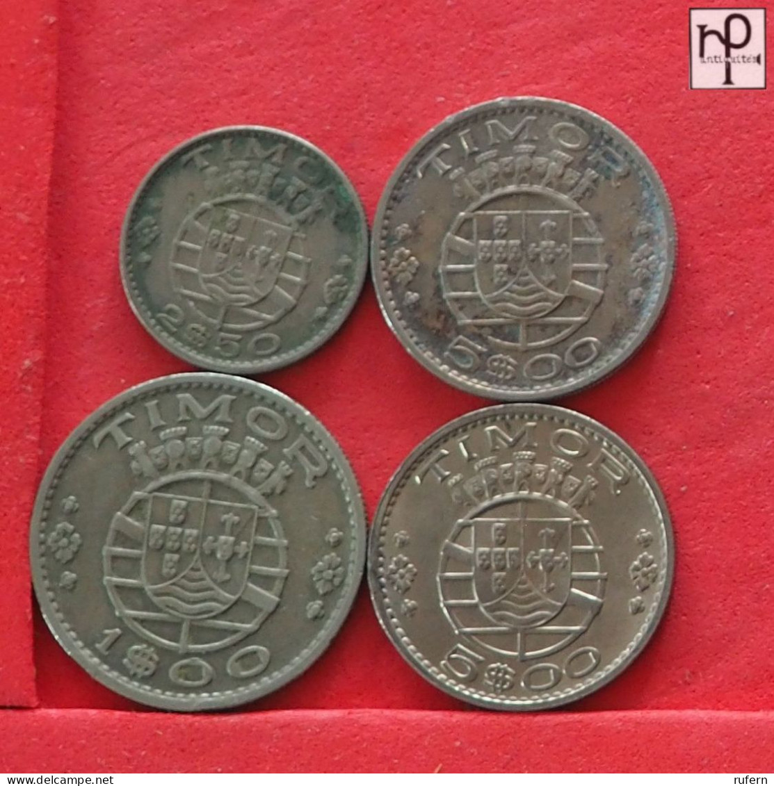 TIMOR  - LOT - 4 COINS - 2 SCANS  - (Nº58134) - Kiloware - Münzen