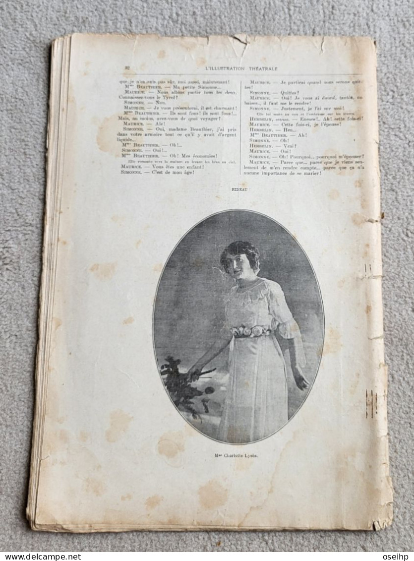 UN BEAU MARIAGE Comédie Par SACHA GUITRY Charlotte Lyses 1912 Pièce Théâtre - Autores Franceses