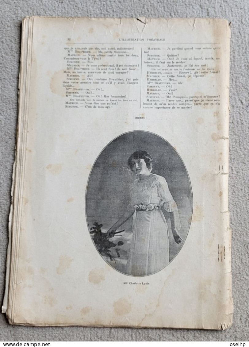 UN BEAU MARIAGE Comédie Par SACHA GUITRY Charlotte Lyses 1912 Pièce Théâtre - Autori Francesi