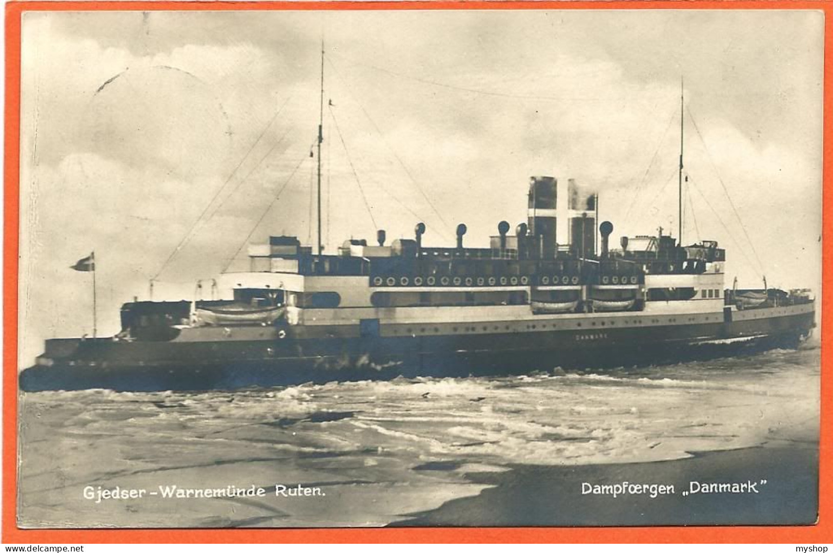 DK090_*  GJEDSER-VARNEMÜNDE * SENDT1933 - Danemark