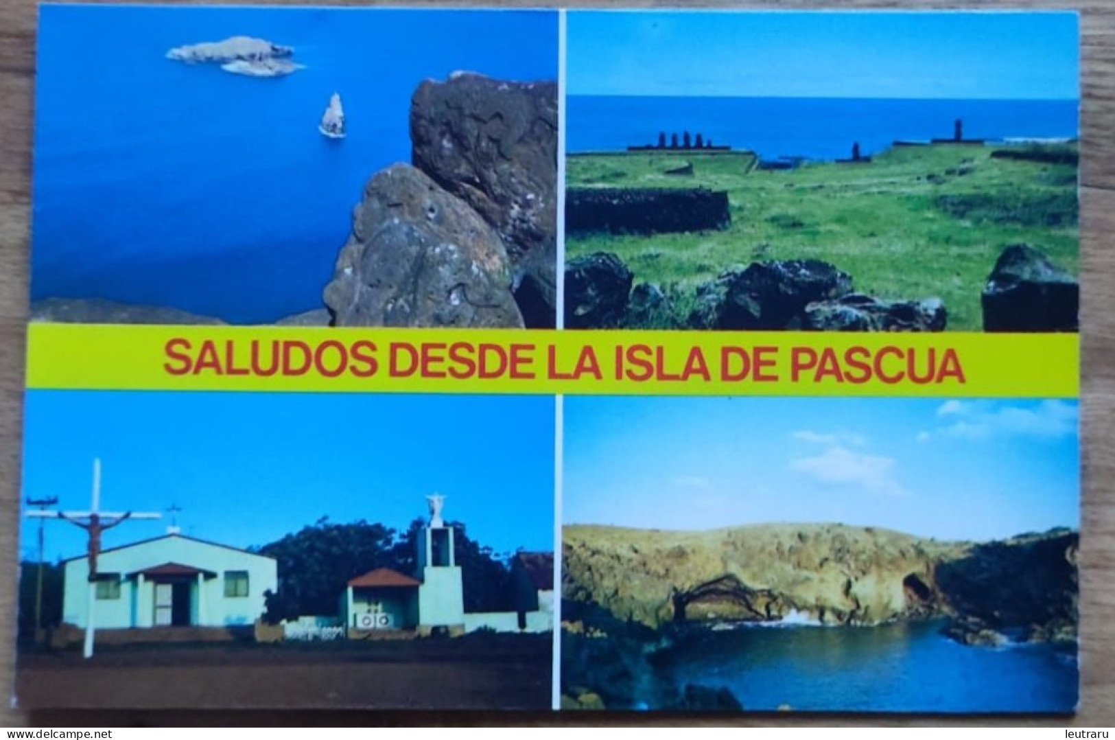Isla De Pascua Rapa Nui Easter Island Combi-Card Indalico Circa 1970s - Rapa Nui