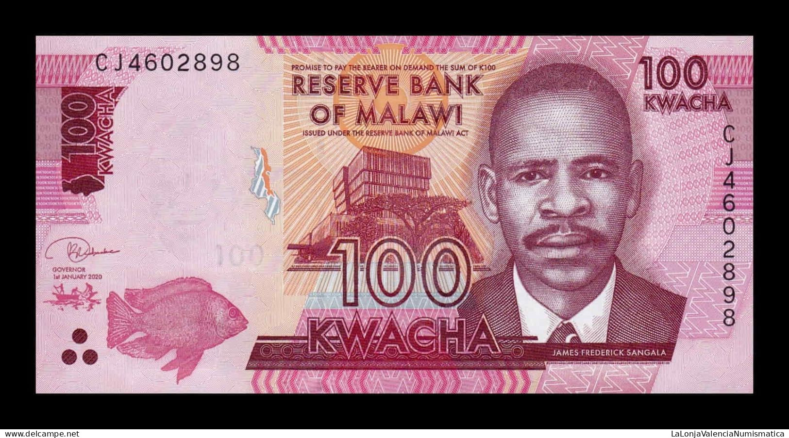 Malawi 100 Kwacha 2020 Pick 65e Sc Unc - Malawi