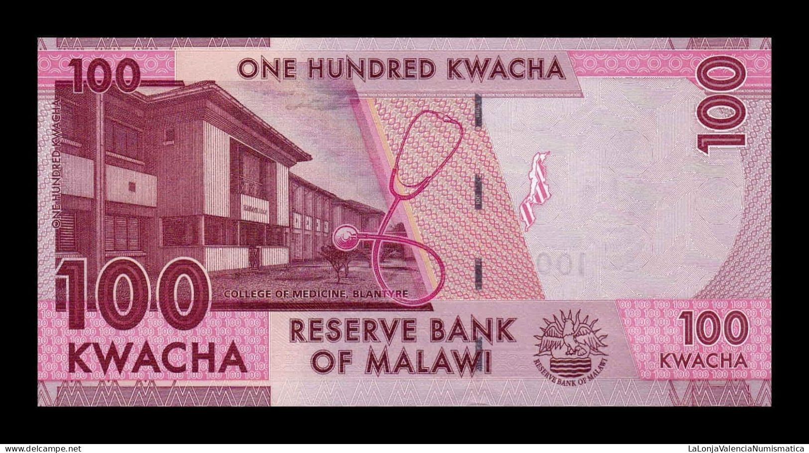 Malawi 100 Kwacha 2020 Pick 65e Sc Unc - Malawi