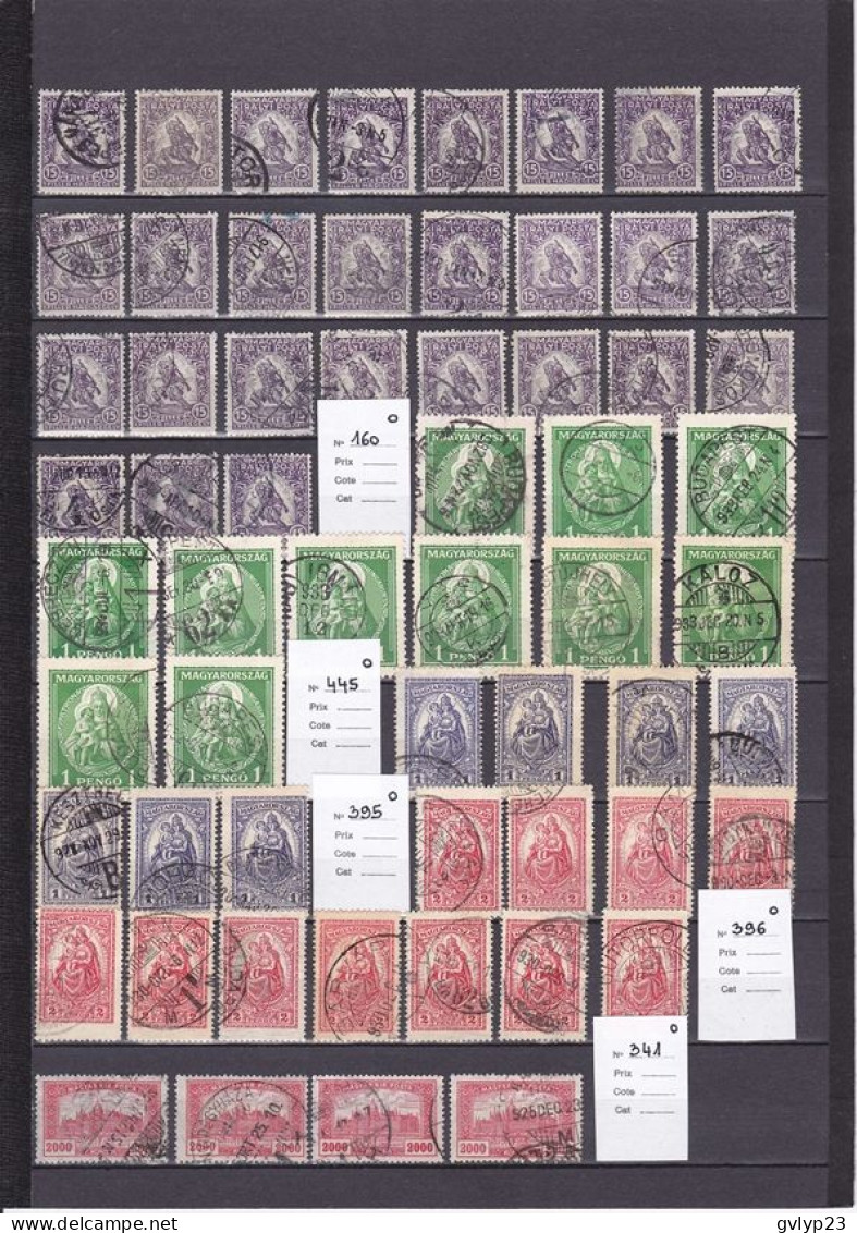 UN LOT DE 344 TIMBRES OBLITéRéS ( MULTIPLES ) - Lotes & Colecciones