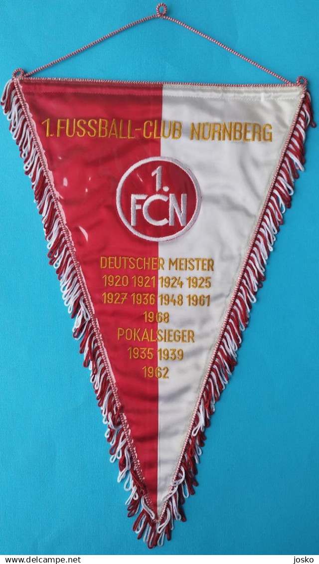 1. FC NURNBERG Germany Beautifull Original Vintage Football Pennant * LARGE SIZE * Soccer Fussball Foot Deutschland RRR - Uniformes Recordatorios & Misc