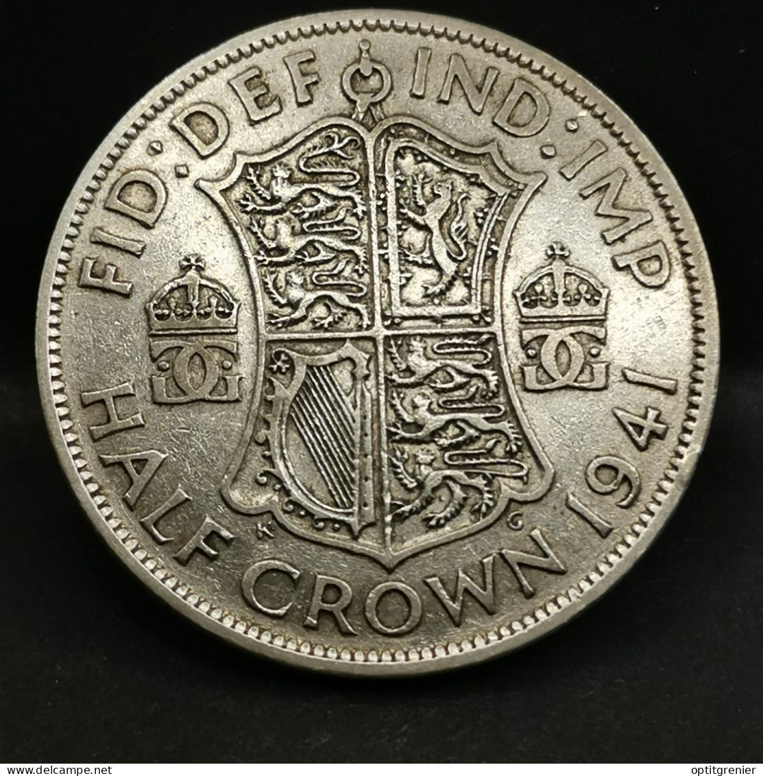 HALF CROWN  ARGENT 1941 GEORGE VI ROYAUME UNI / UNITED KINGDOM SILVER - K. 1/2 Crown