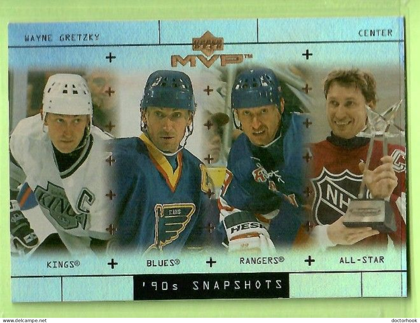 WAYNE GRETZKY---UPPER DECK "MVP---'90's SNAPSHOTS" 1999 (NHL--4-1) - 1990-1999