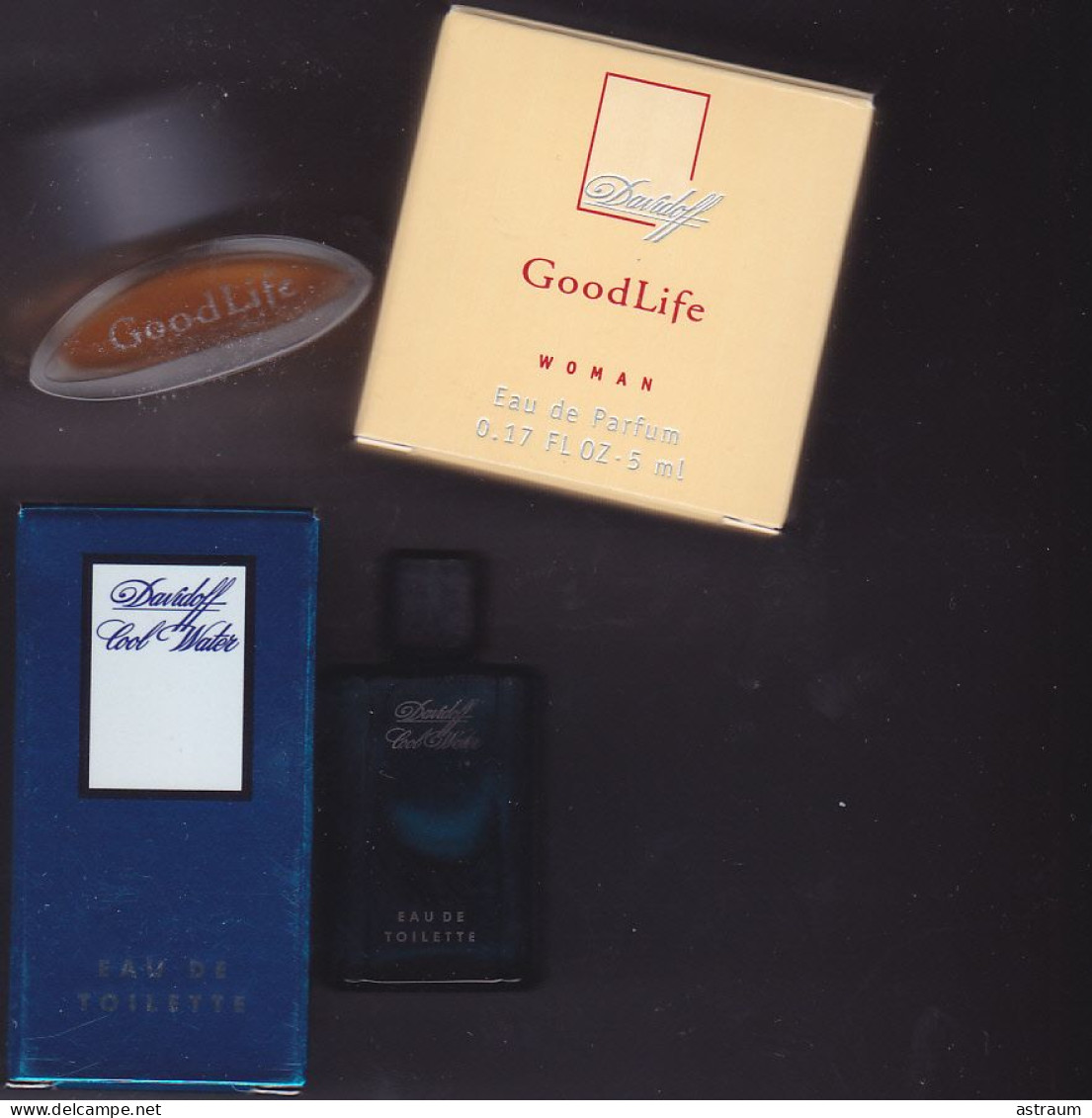 Lot 2 Miniature De Parfum - Zino Davidoff  -1 EDT + 1 EDP -  Pleine Avec Boite-voir Descriptif Ci Dessous - Miniatures Femmes (avec Boite)