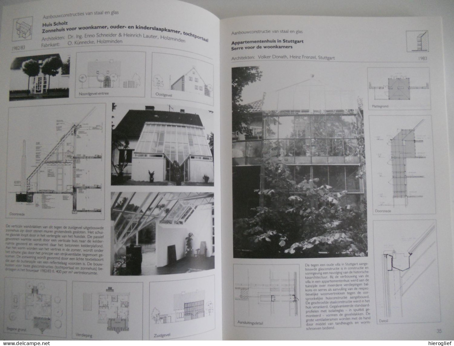 GLAS ARCHITECTUUR ontwerp en constructie principes uitbouw in glas door H Hafer & E Böhmer wintertuin veranda architect