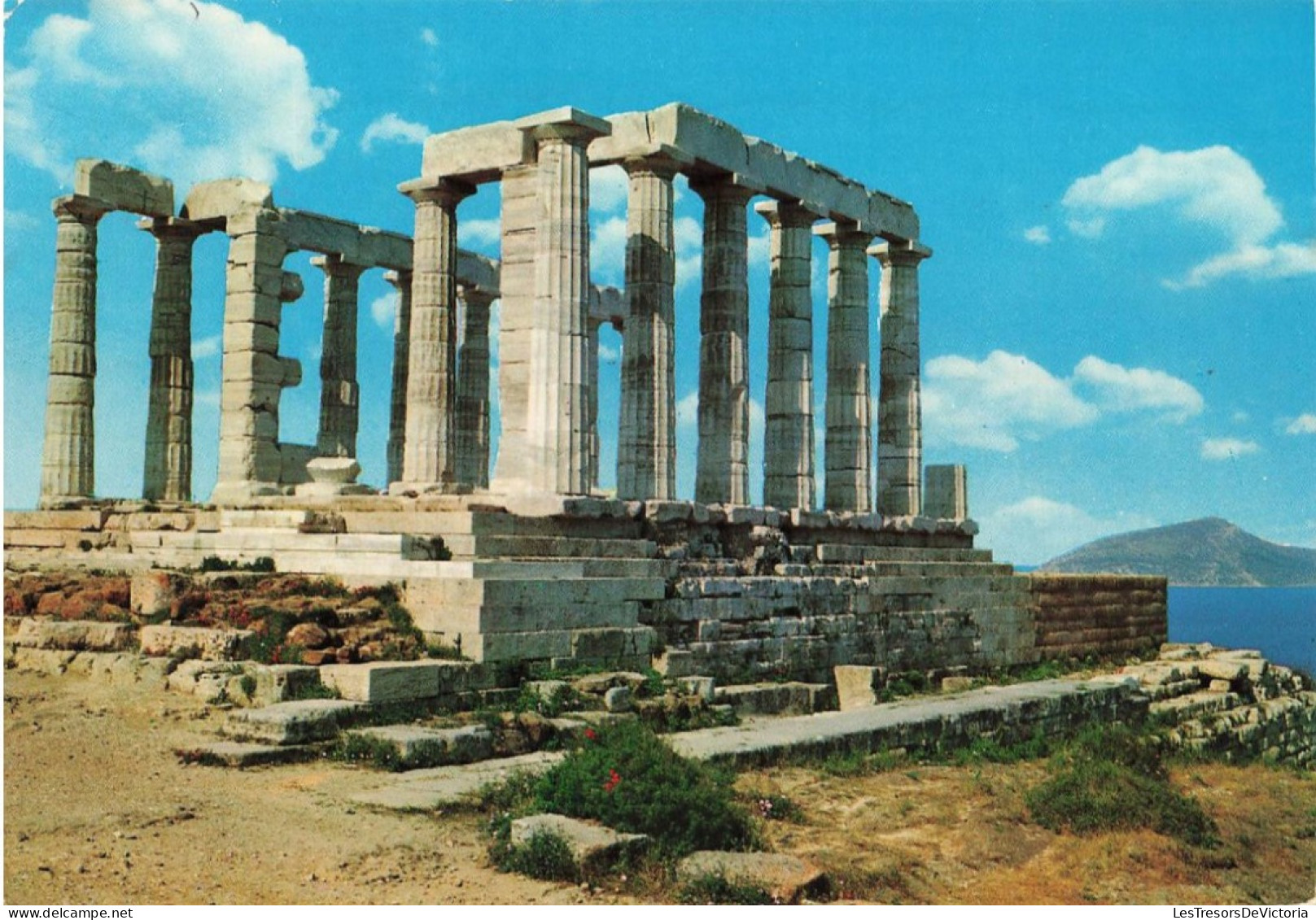 TURQUIE - Sounion - Vue Générale - Le Temple De Poséidon - Carte Postale - Türkei