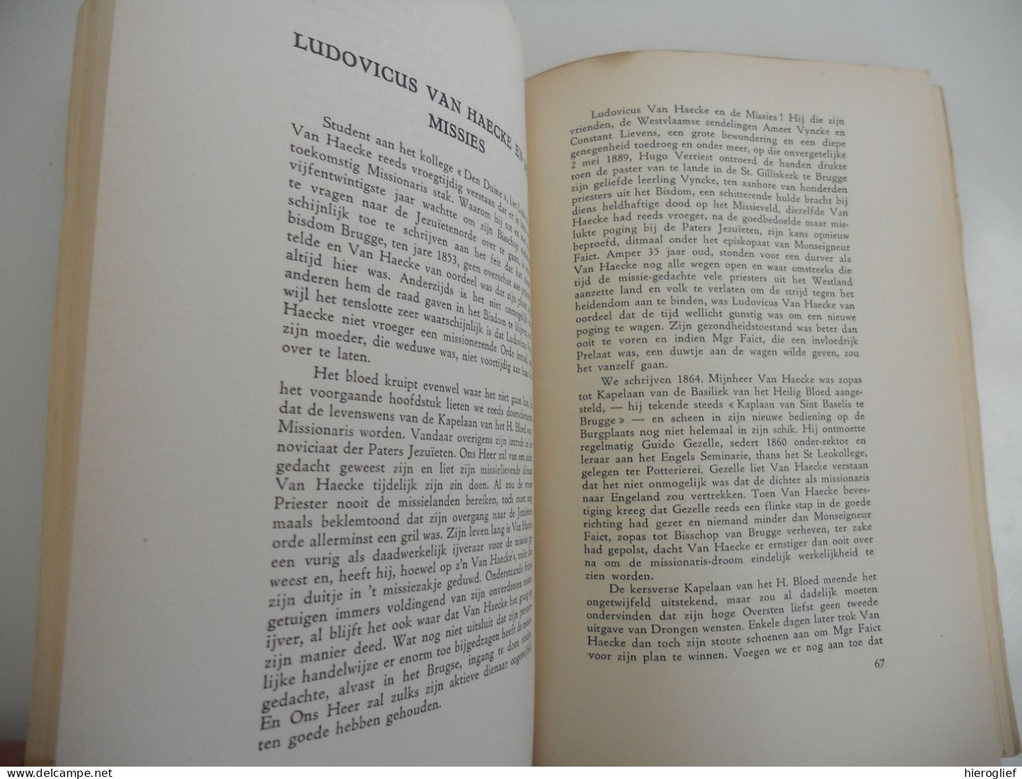 Ludovicus Van Haecke Door Louis Sourie ° Brugge Werd Kapelaan Heilig Boed Kapel E.H. Priester Pastoor - Storia