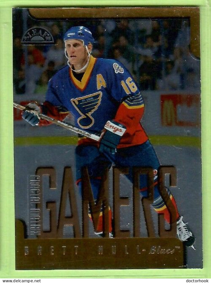 BRETT HULL---LEAF "GAMERS" 1997-8 (NHL--4-3) - 1990-1999