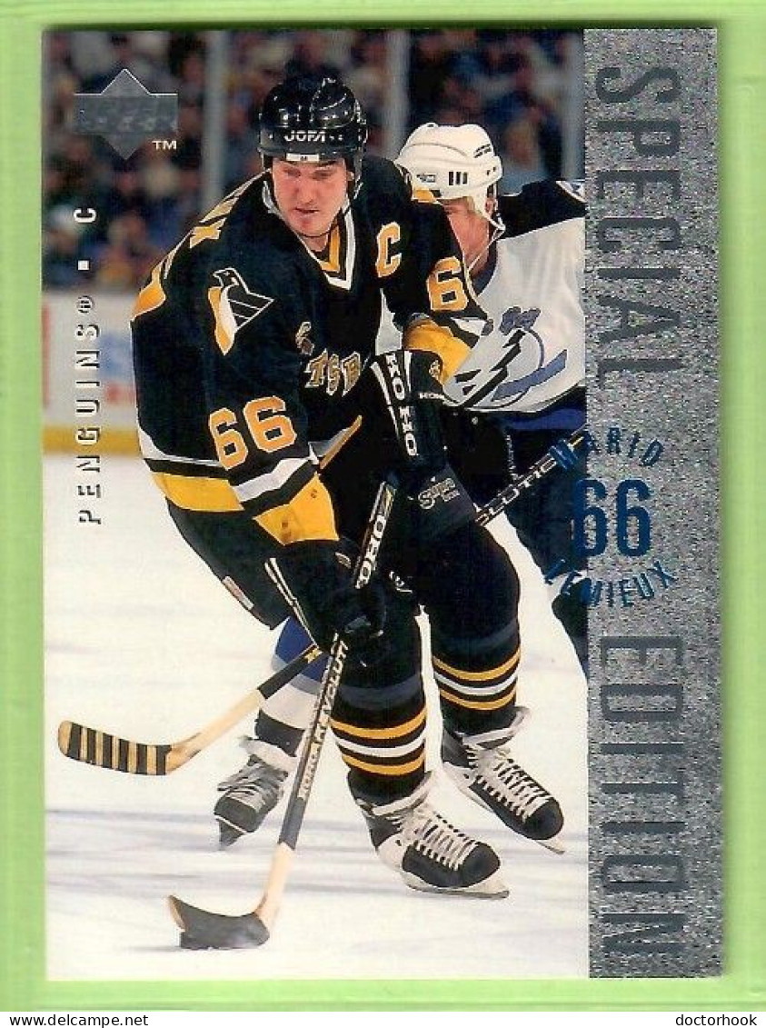 MARIO LEMIEUX---UPPER DECK "SPECIAL EDITION---SILVER" 1995-6 (NHL--4-4) - 1990-1999